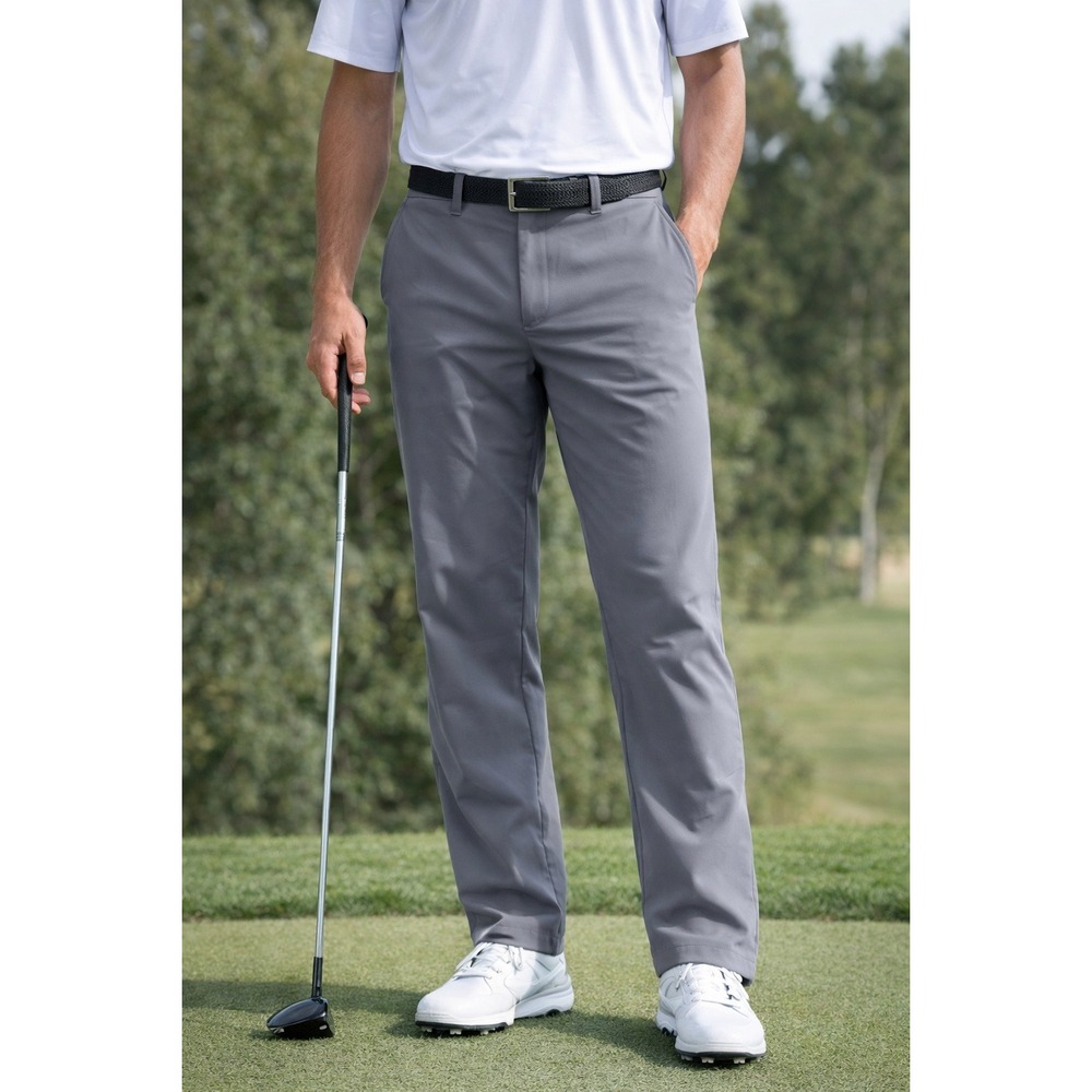 FootJoy‎ Golf Pants Size 38x32 Grey Performance Stretch Flat Front Trousers Men